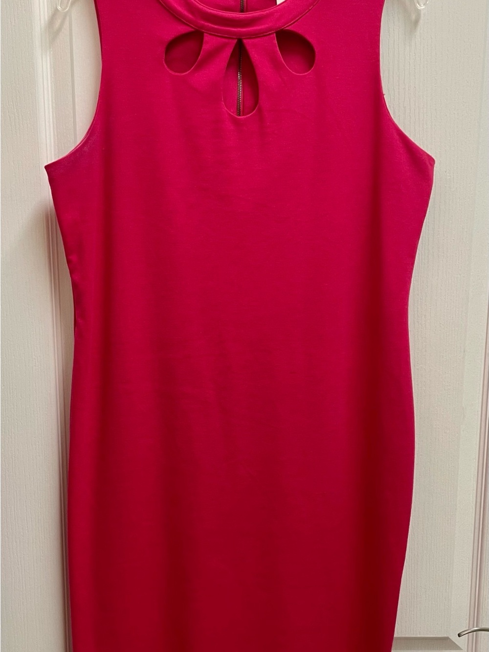 Cato Hot Pink Keyhole Neck Dress Sz 14